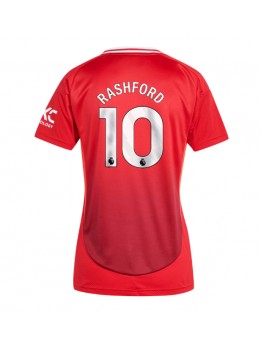 Manchester United Marcus Rashford #10 Heimtrikot für Frauen 2024-25 Kurzarm